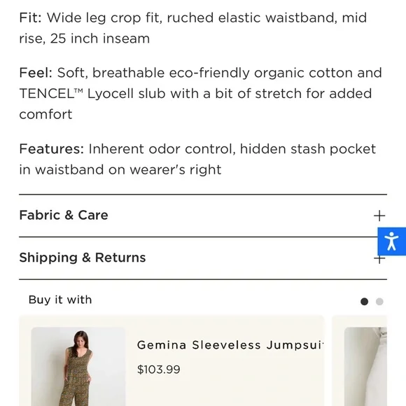 Toad&Co Chaka pants XL - Picture 10 of 10